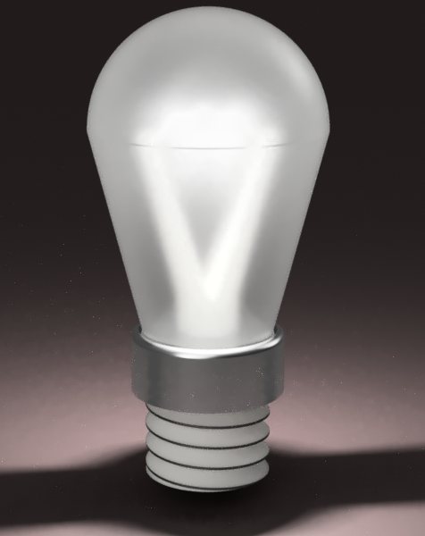 3D light bulb rendering in Autodesk Fusion 360