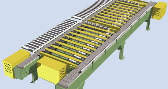 ytrol Conveyor Company Autodesk rendering of conveyor 