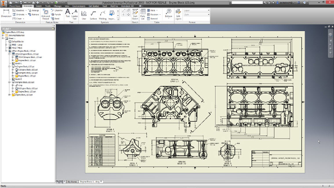 Autodesk HSM CAM for Inventor blueprint