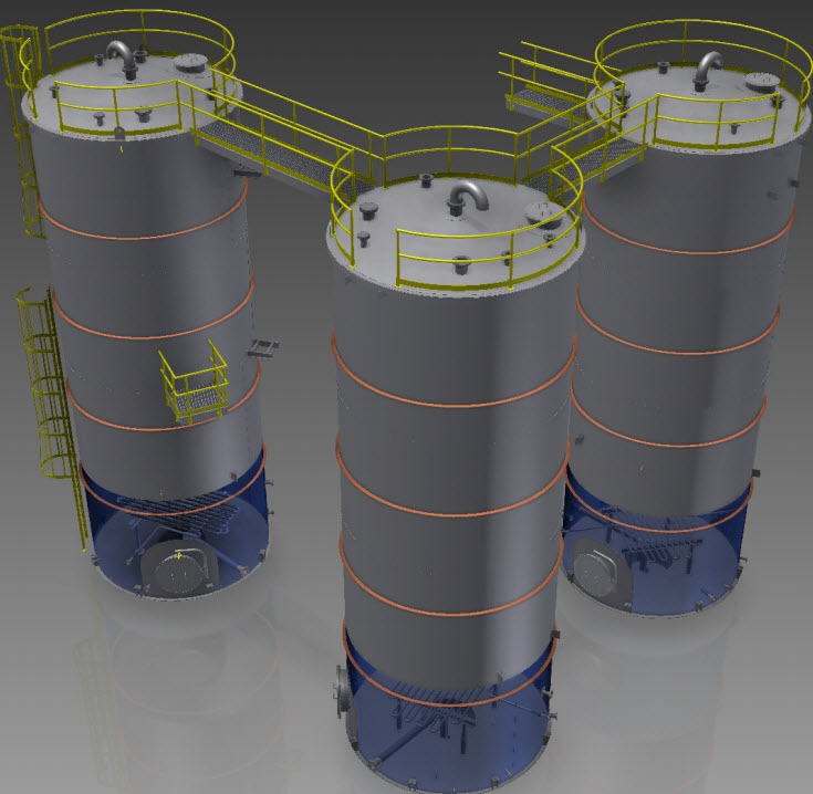 Pala Interstate LLC creating storage tanks in Autodesk