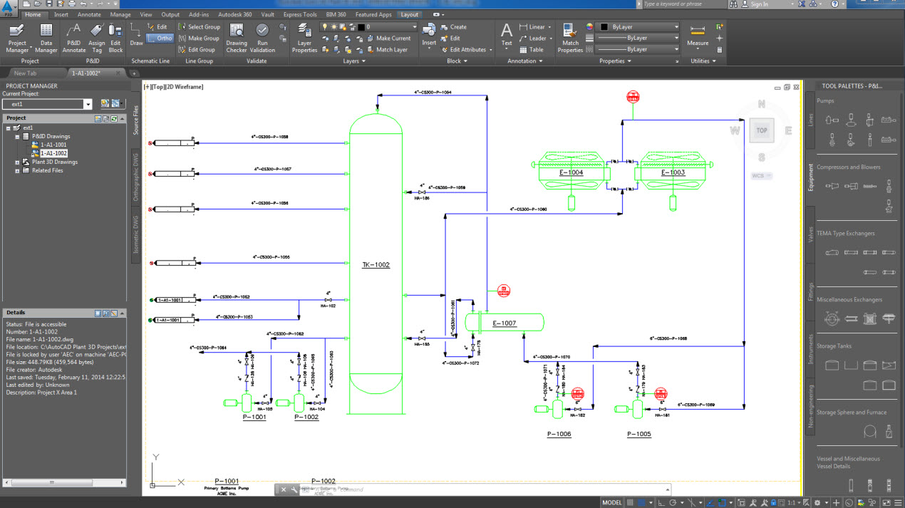 AutoCAD electrical plant design rendering